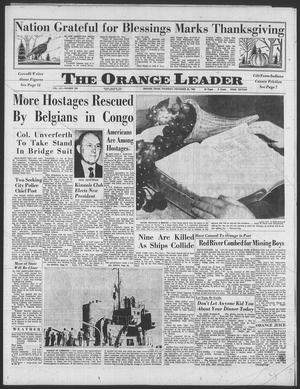 Primary view of object titled 'The Orange Leader (Orange, Tex.), Vol. 61, No. 280, Ed. 1 Thursday, November 26, 1964'.