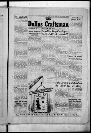 Primary view of object titled 'The Dallas Craftsman (Dallas, Tex.), Vol. 54, No. 47, Ed. 1 Friday, April 19, 1968'.