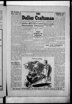 Primary view of object titled 'The Dallas Craftsman (Dallas, Tex.), Vol. 55, No. 32, Ed. 1 Friday, January 10, 1969'.