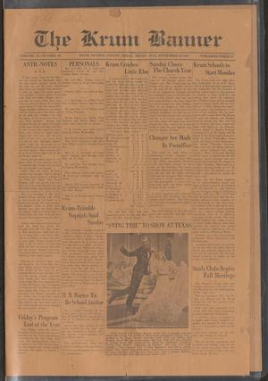 The Krum Banner (Krum, Tex.), Vol. 19, No. 36, Ed. 1 Thursday, September 10, 1936