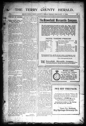 Primary view of object titled 'The Terry County Herald. (Brownfield, Tex.), Vol. 1, No. 2, Ed. 1 Friday, February 17, 1905'.