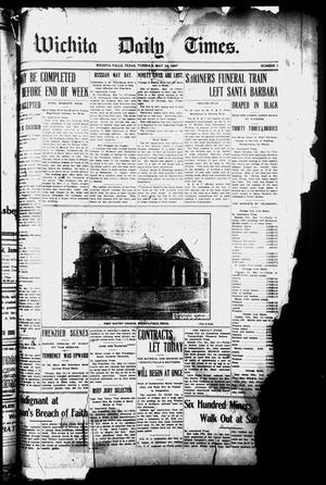 Primary view of object titled 'Wichita Daily Times. (Wichita Falls, Tex.), Vol. [1], No. 1, Ed. 1 Tuesday, May 14, 1907'.