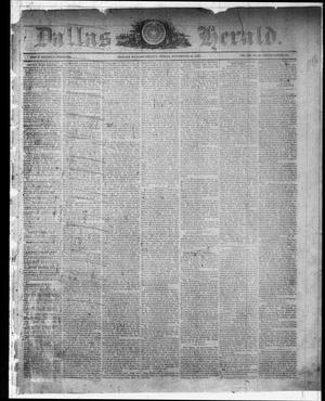 Primary view of Dallas Herald. (Dallas, Tex.), Vol. 13, No. 10, Ed. 1 Saturday, November 18, 1865
