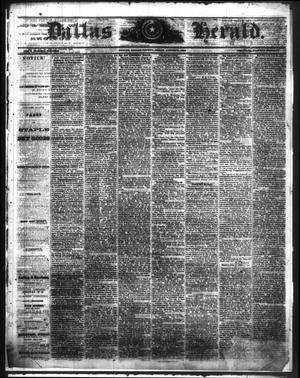 Primary view of Dallas Herald. (Dallas, Tex.), Vol. 13, No. 47, Ed. 1 Saturday, August 11, 1866