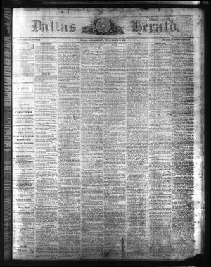 Primary view of Dallas Herald. (Dallas, Tex.), Vol. 15, No. 26, Ed. 1 Saturday, March 14, 1868