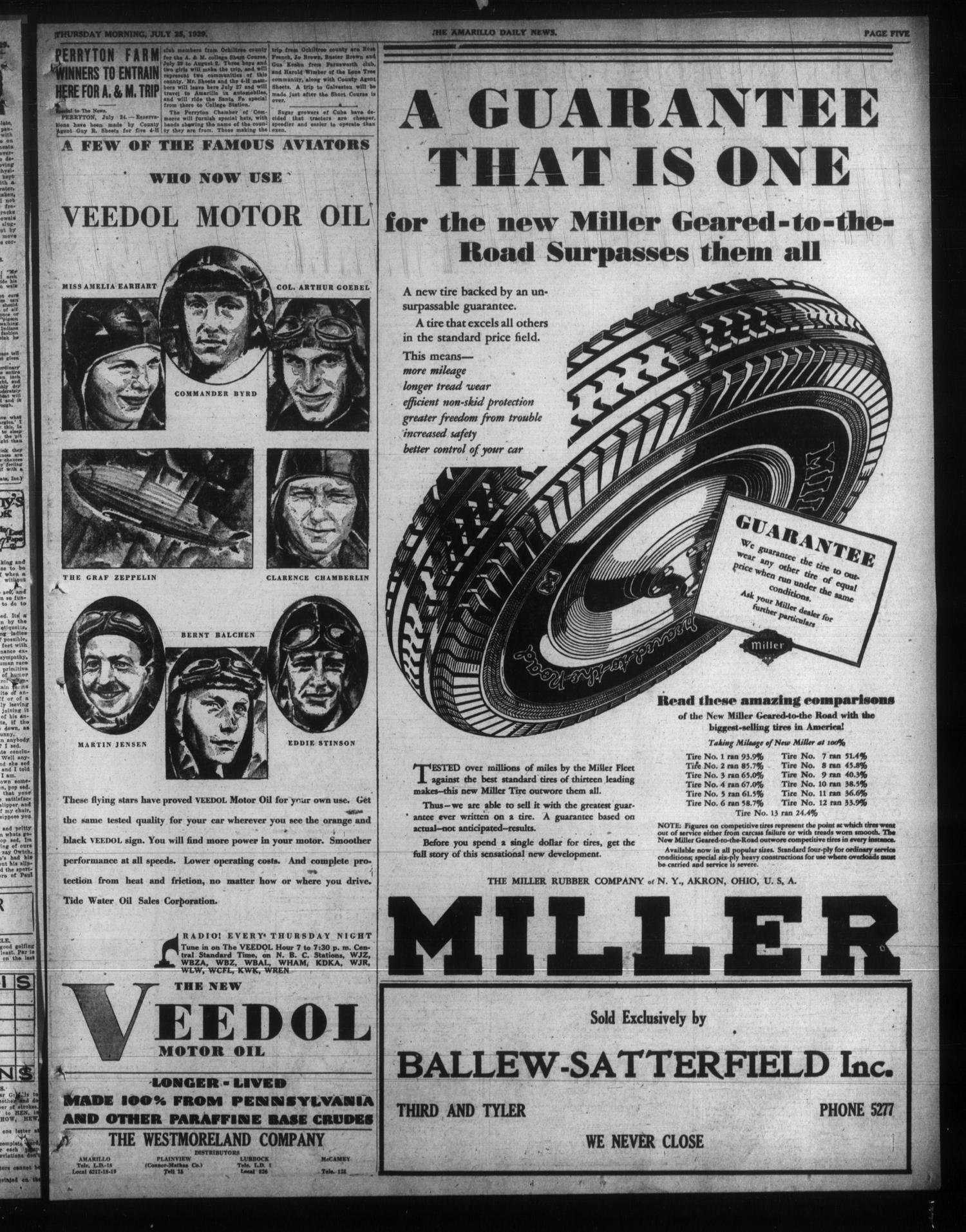 Amarillo Daily News (Amarillo, Tex.), Vol. 20, No. 251, Ed. 1 Thursday, July 25, 1929
                                                
                                                    [Sequence #]: 5 of 16
                                                