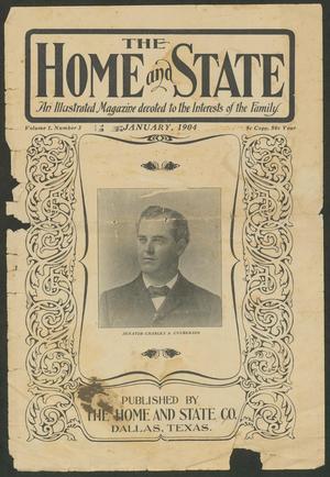 Primary view of object titled 'The Home and State (Dallas, Tex.), Vol. 1, No. 3, Ed. 1 Friday, January 1, 1904'.