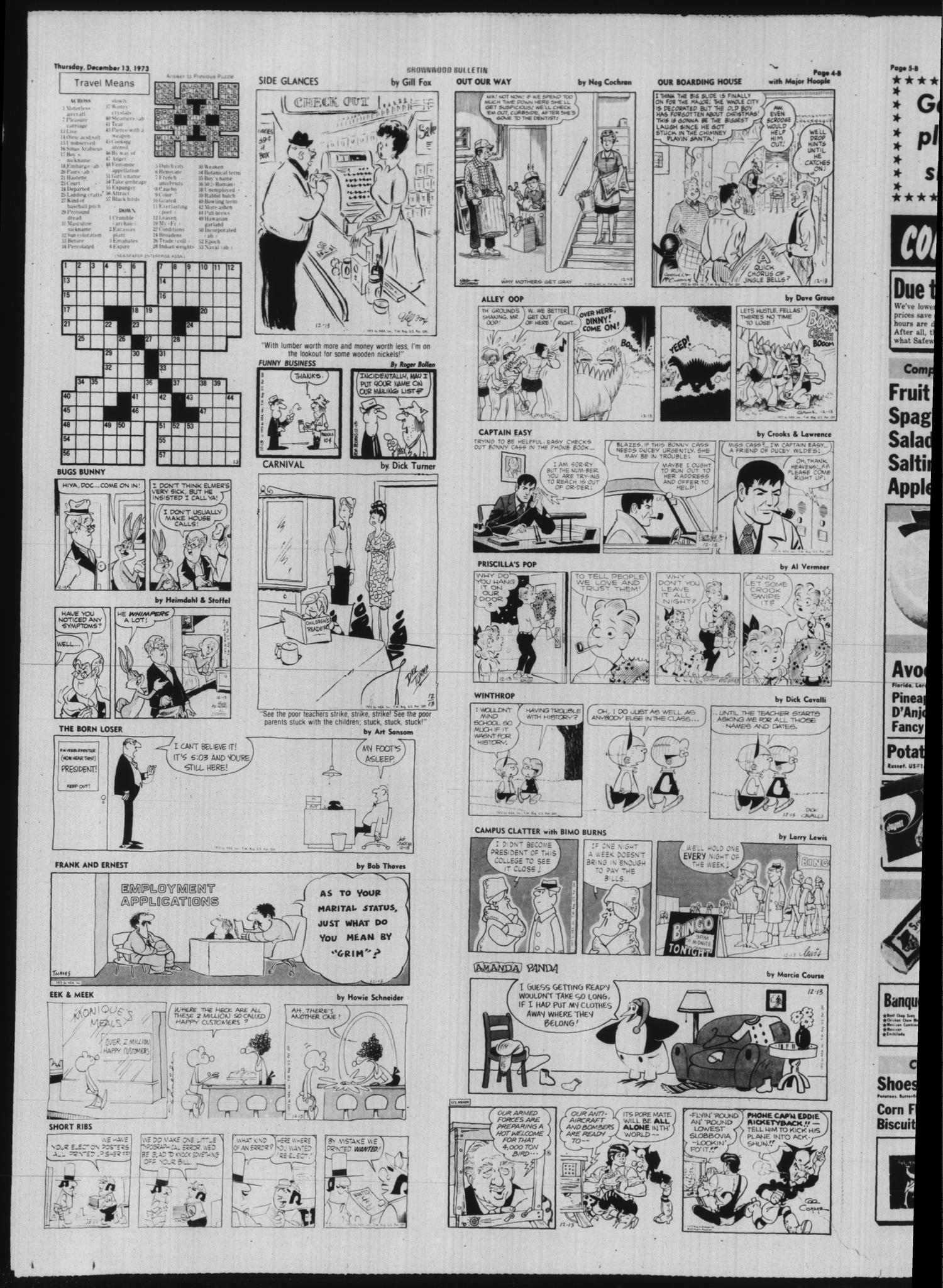 Brownwood Bulletin (Brownwood, Tex.), Vol. 74, No. 50, Ed. 1 Thursday, December 13, 1973
                                                
                                                    [Sequence #]: 16 of 22
                                                