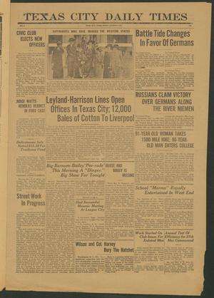 Primary view of object titled 'Texas City Daily Times (Texas City, Tex.), Vol. 2, No. 210, Ed. 1 Monday, October 5, 1914'.