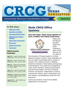 Primary view of CRCG Newsletter, Number 8.2, April 2023