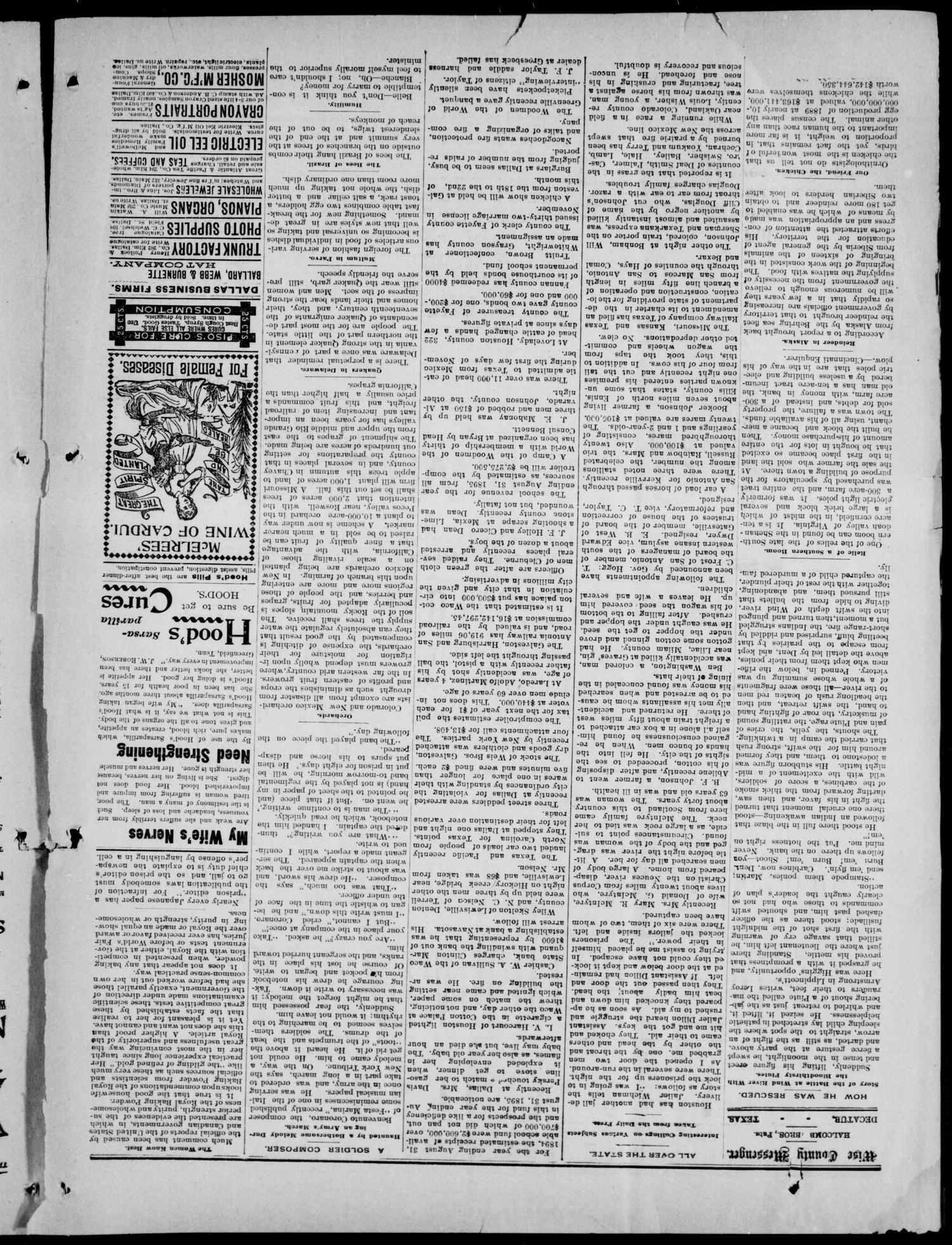 Wise County Messenger. (Decatur, Tex.), Vol. 15, No. 715, Ed. 1 Friday, December 21, 1894
                                                
                                                    [Sequence #]: 2 of 10
                                                