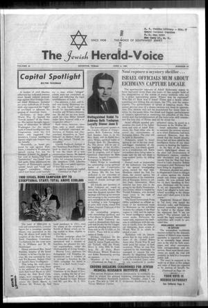 Primary view of object titled 'The Jewish Herald-Voice (Houston, Tex.), Vol. 55, No. 10, Ed. 1 Thursday, June 2, 1960'.