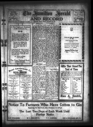 Primary view of object titled 'The Hamilton Herald and Record (Hamilton, Tex.), Vol. 46, No. 1, Ed. 1 Friday, December 24, 1920'.