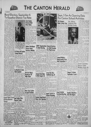 Primary view of object titled 'The Canton Herald (Canton, Tex.), Vol. 67, No. 35, Ed. 1 Thursday, September 1, 1949'.