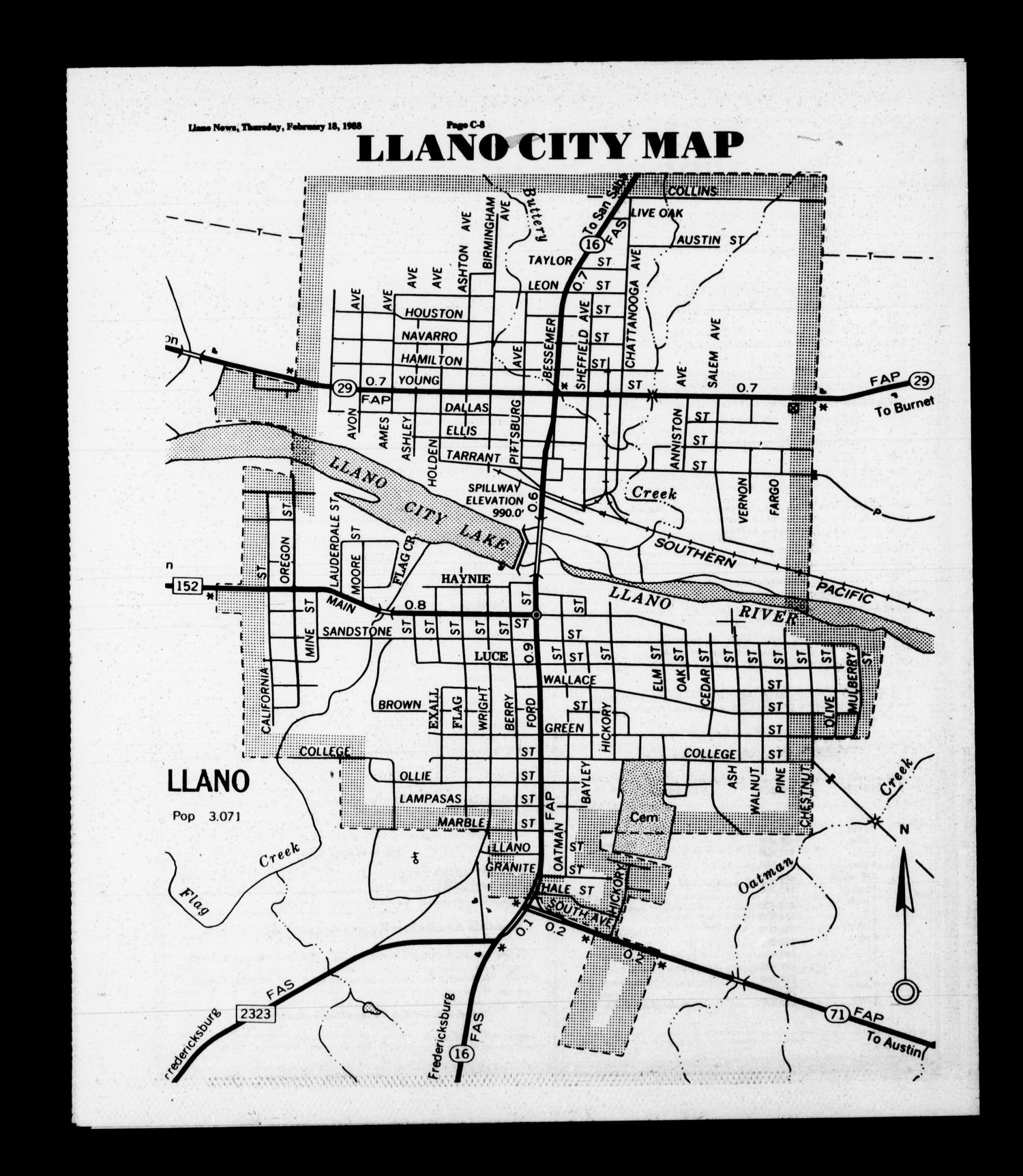 The Llano News (Llano, Tex.), Vol. 97, No. 16, Ed. 1 Thursday, February 18, 1988
                                                
                                                    [Sequence #]: 25 of 25
                                                