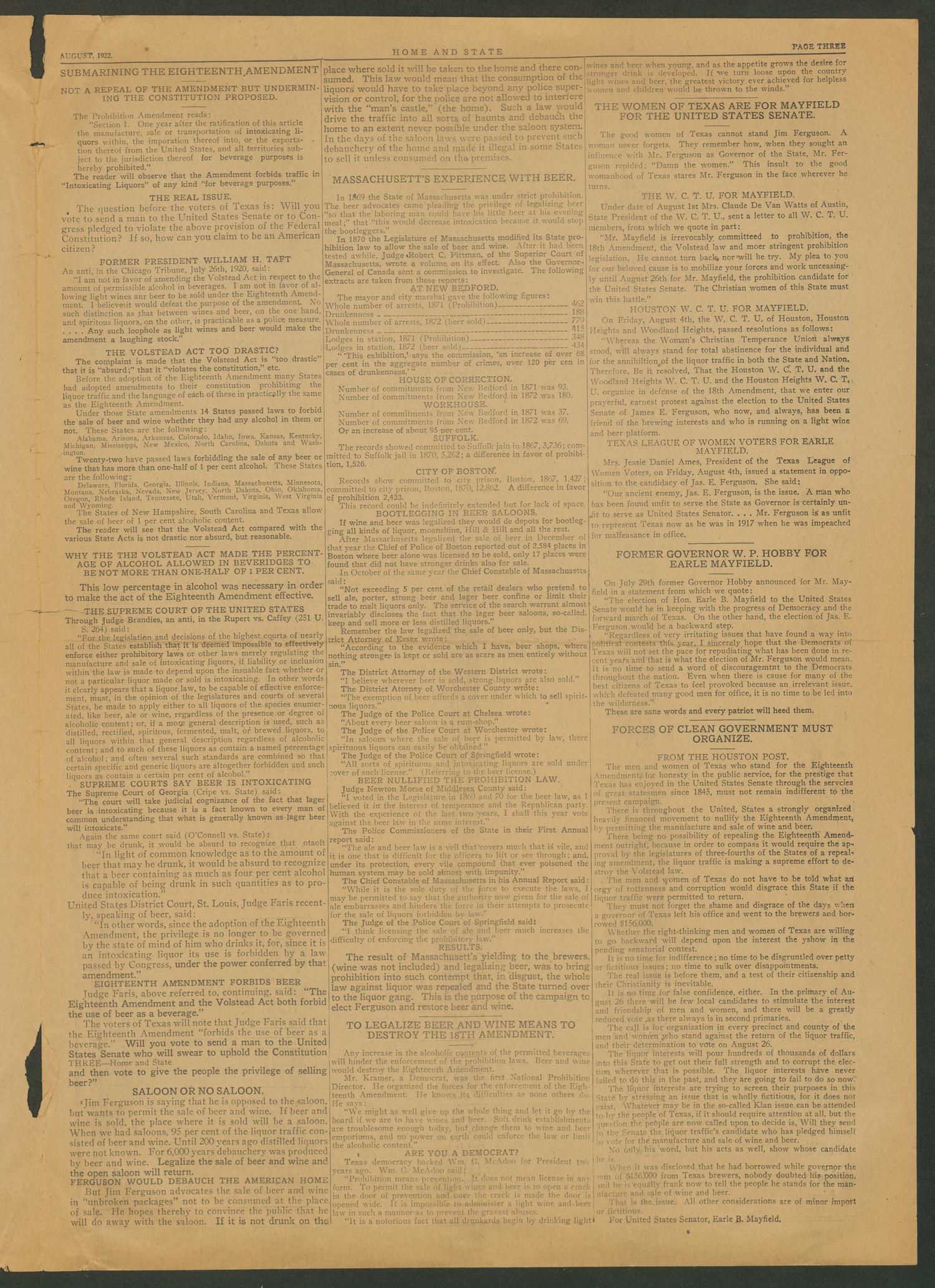 Home and State (Dallas, Tex.), Vol. 23, No. 8, Ed. 1 Tuesday, August 1, 1922
                                                
                                                    [Sequence #]: 3 of 6
                                                