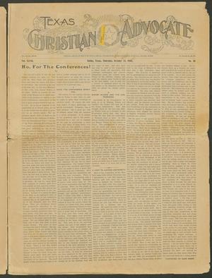 Primary view of object titled 'Texas Christian Advocate (Dallas, Tex.), Vol. 48, No. 10, Ed. 1 Thursday, October 31, 1901'.