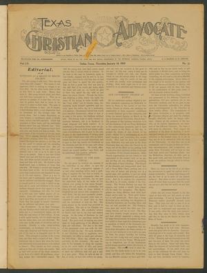 Primary view of object titled 'Texas Christian Advocate (Dallas, Tex.), Vol. 55, No. 22, Ed. 1 Thursday, January 14, 1909'.