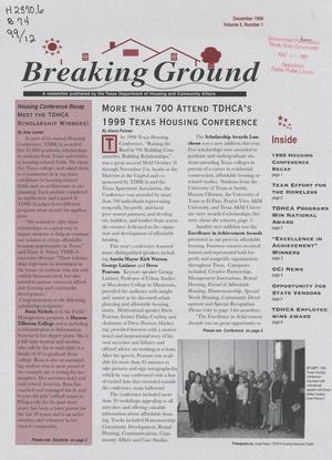 Primary view of object titled 'Breaking Ground, Volume 5, Number 1, December 1999'.