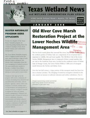 Primary view of object titled 'Texas Wetland News, January 2008'.