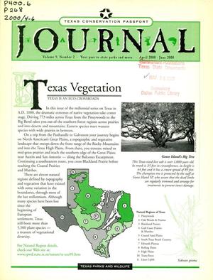 Primary view of object titled 'Texas Conservation Passport Journal, Volume 9, Number 2, April 2000-June 2000'.