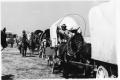 Photograph: Texas Sesquicentennial Wagon Train on the Way from Sinton to Robstown