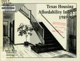 Report: Texas Housing Affordability Index: 1989-95