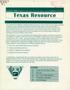 Thumbnail image of item number 1 in: 'The Texas Resource, Volume 3, Number 1, Summer 1996'.