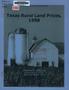 Report: Texas Rural Land Prices, 1998