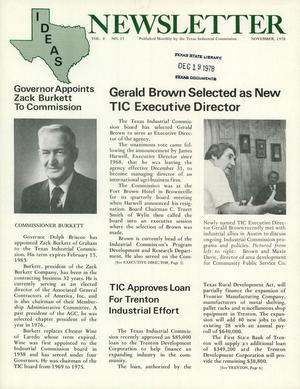 IDEAS Newsletter, Volume 8, Number 11, November 1978