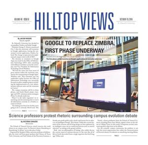Primary view of object titled 'Hilltop Views (Austin, Tex.), Vol. 40, No. 6, Ed. 1 Wednesday, October 19, 2016'.