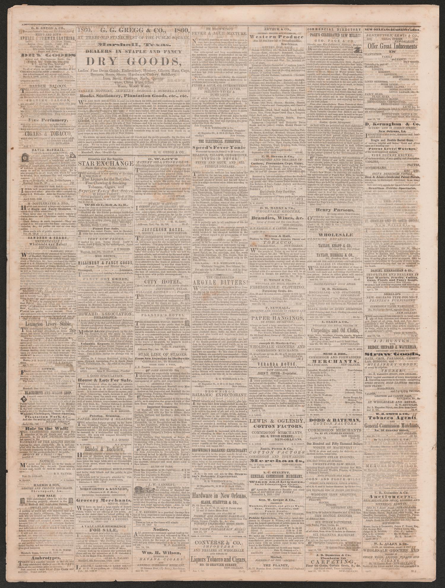 The Harrison Flag. (Marshall, Tex.), Vol. 4, No. 51, Ed. 1 Friday, July 27, 1860
                                                
                                                    [Sequence #]: 4 of 4
                                                