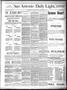 Thumbnail image of item number 1 in: 'San Antonio Daily Light. (San Antonio, Tex.), Vol. 7, No. 186, Ed. 1 Tuesday, September 6, 1887'.