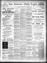 Newspaper: San Antonio Daily Light. (San Antonio, Tex.), Vol. 8, No. 31, Ed. 1 F…