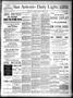 Newspaper: San Antonio Daily Light. (San Antonio, Tex.), Vol. 8, No. 36, Ed. 1 T…