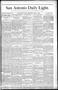 Newspaper: San Antonio Daily Light. (San Antonio, Tex.), Vol. 8, No. 133, Ed. 1 …