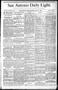 Newspaper: San Antonio Daily Light. (San Antonio, Tex.), Vol. 8, No. 150, Ed. 1 …