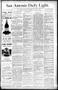 Newspaper: San Antonio Daily Light. (San Antonio, Tex.), Vol. 9, No. 240, Ed. 1 …