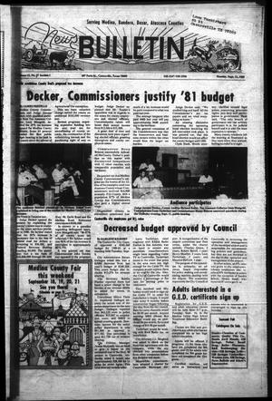 Primary view of object titled 'News Bulletin (Castroville, Tex.), Vol. 22, No. 37, Ed. 1 Monday, September 15, 1980'.