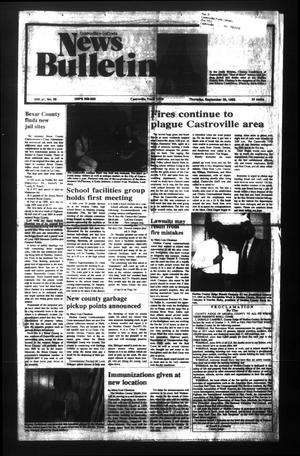 Primary view of object titled 'News Bulletin (Castroville, Tex.), Vol. 34, No. 38, Ed. 1 Thursday, September 30, 1993'.