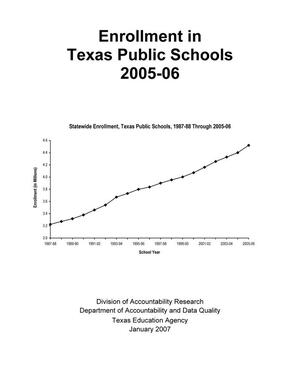 Enrollment in Texas Public Schools: 2005-2006