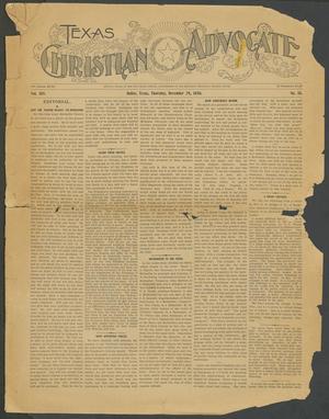 Primary view of object titled 'Texas Christian Advocate (Dallas, Tex.), Vol. 45, No. 18, Ed. 1 Thursday, December 29, 1898'.