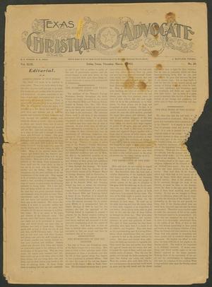 Primary view of object titled 'Texas Christian Advocate (Dallas, Tex.), Vol. 49, No. 28, Ed. 1 Thursday, March 5, 1903'.