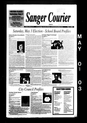 Primary view of Sanger Courier (Sanger, Tex.), Vol. 105, No. 19, Ed. 1 Thursday, May 1, 2003