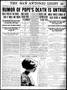 Thumbnail image of item number 1 in: 'The San Antonio Light (San Antonio, Tex.), Vol. 33, No. 81, Ed. 1 Thursday, April 11, 1912'.