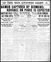Thumbnail image of item number 1 in: 'The San Antonio Light (San Antonio, Tex.), Vol. 34, No. 217, Ed. 1 Tuesday, August 25, 1914'.
