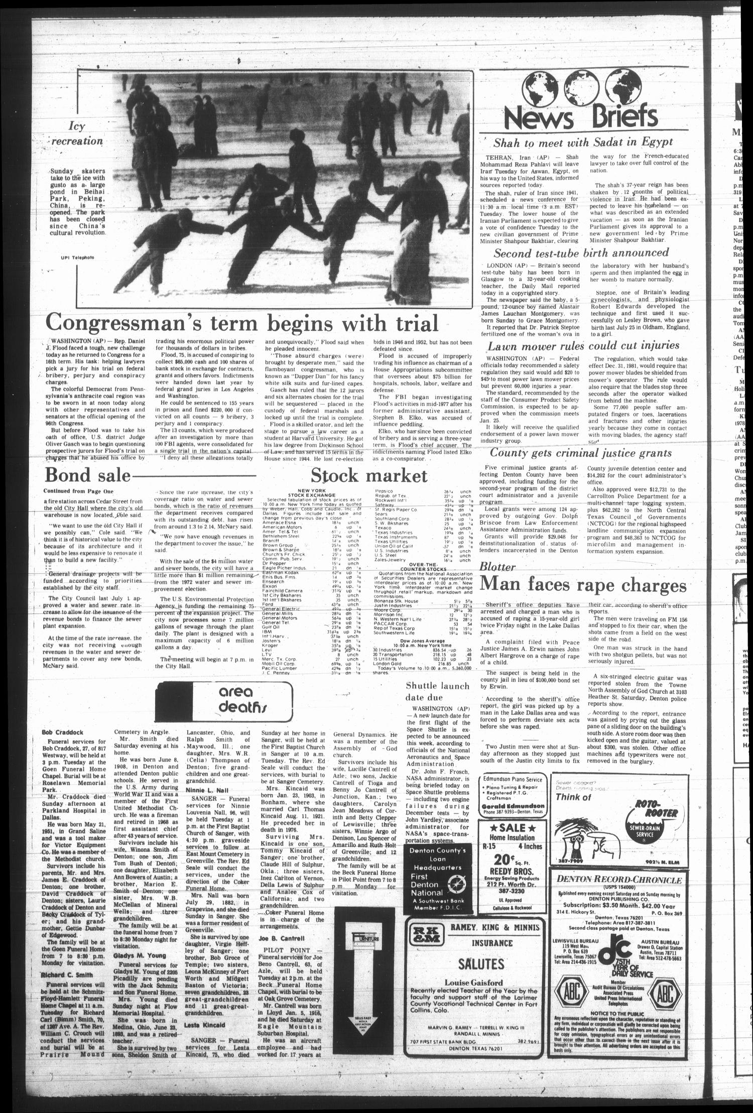 Denton Record-Chronicle (Denton, Tex.), Vol. 76, No. 142, Ed. 1 Monday, January 15, 1979
                                                
                                                    [Sequence #]: 2 of 16
                                                
