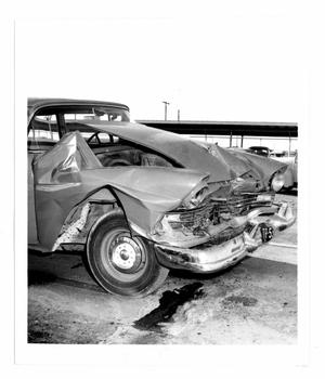 Primary view of object titled 'Car Damaged at Thorndale'.