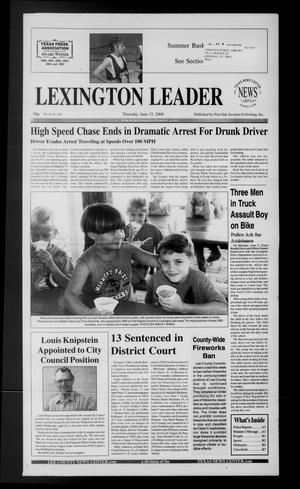 Primary view of object titled 'Lexington Leader (Lexington, Tex.), Vol. 10, No. 428, Ed. 1 Thursday, June 15, 2006'.