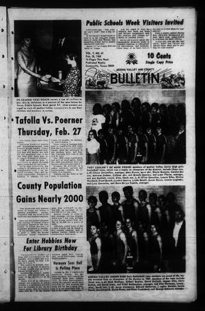 Primary view of object titled 'Medina Valley and County News Bulletin (Castroville, Tex.), Vol. 9, No. 45, Ed. 1 Wednesday, February 26, 1969'.